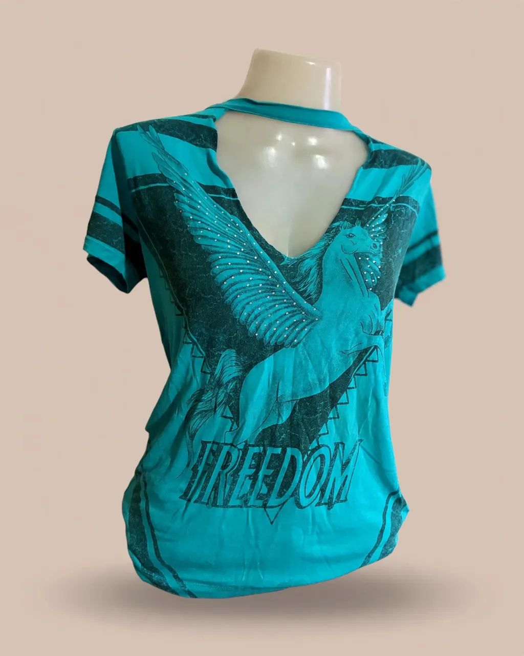 Camiseta Azul Unicórnio  - Foto 2