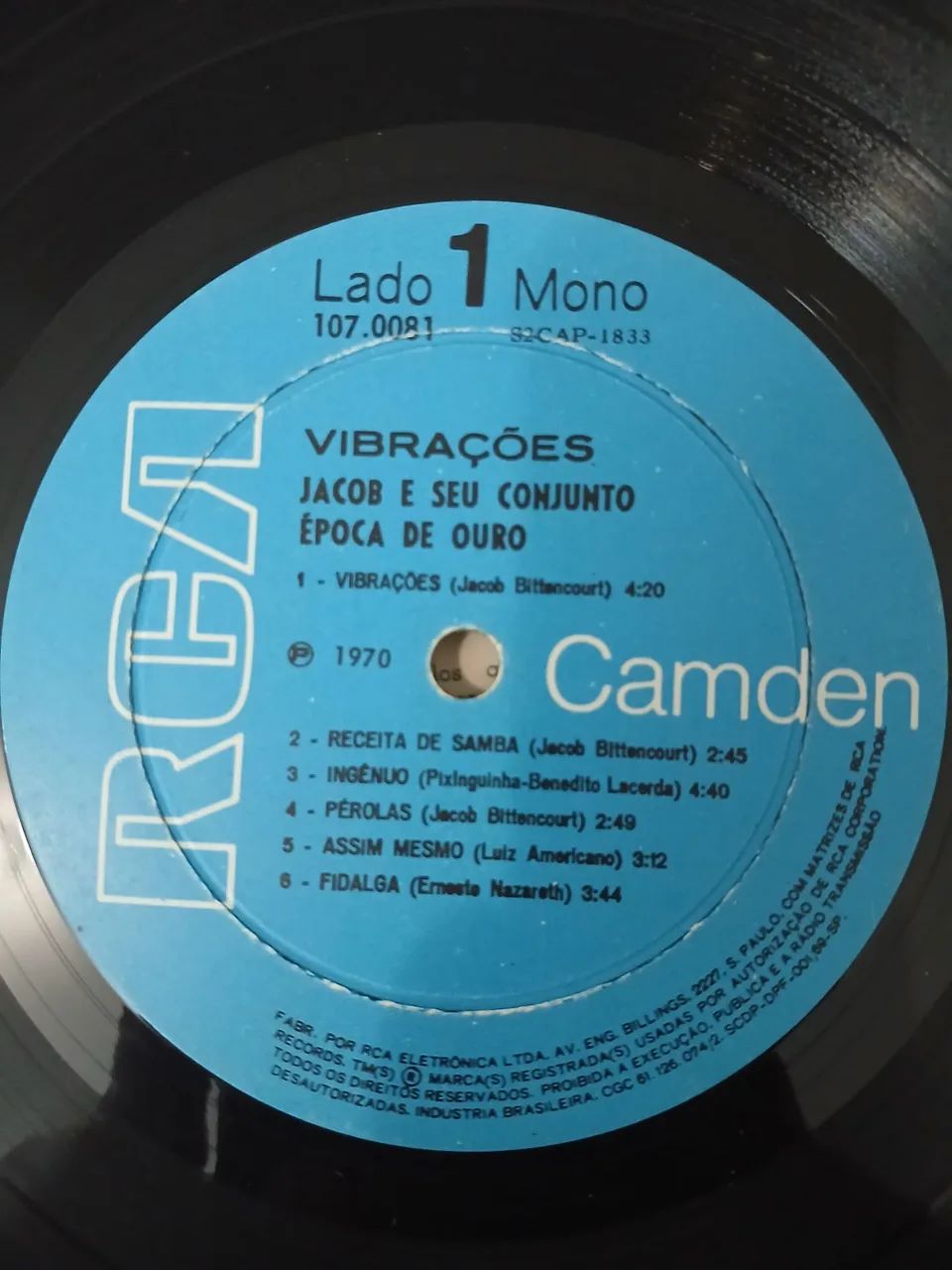 Lp jacob e seu conjunto época de ouro "vibrações " usado  - Foto 4
