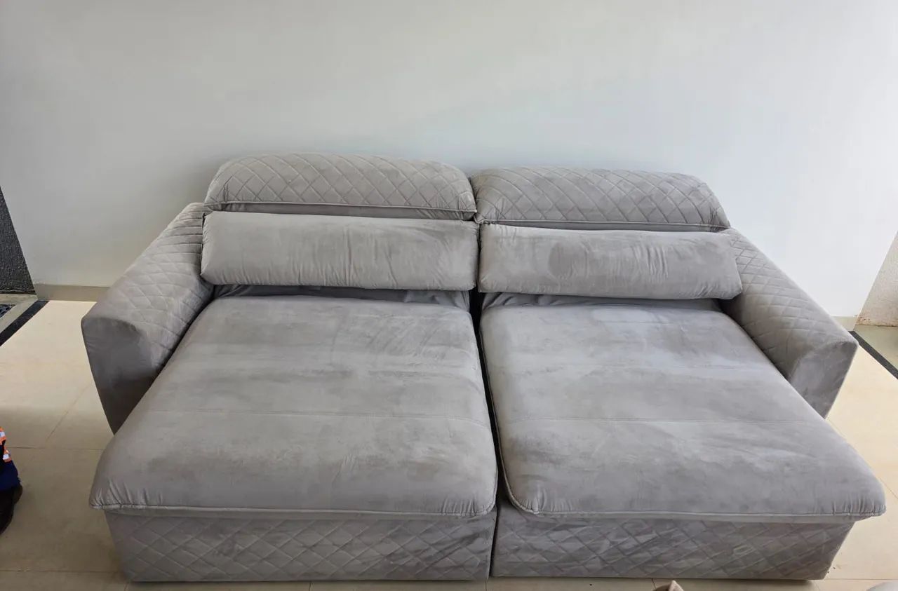 Sofá retrátil luxo seminovo gigante  - Foto 2