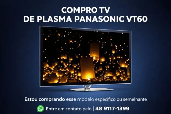 TV PLASMA PANASONIC VT60 OU SEMELHANTE