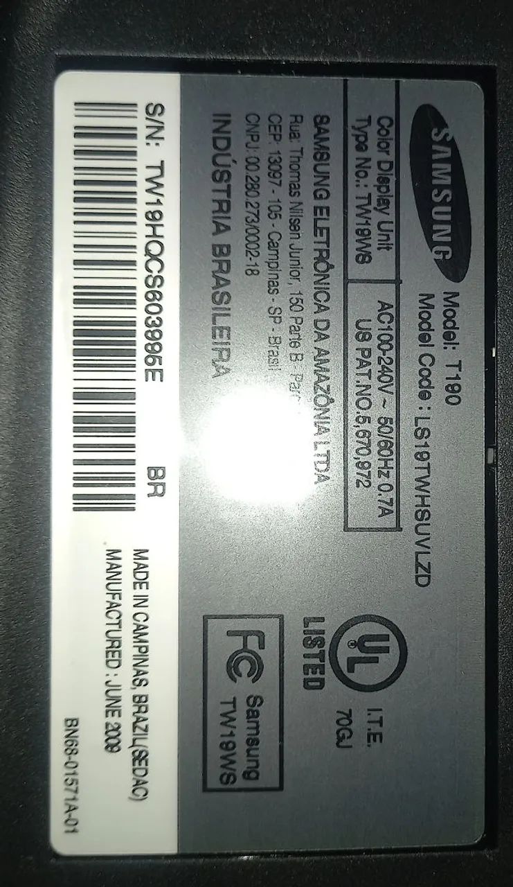 Monitor Samsung syncmaster 19 bivolt  - Foto 5