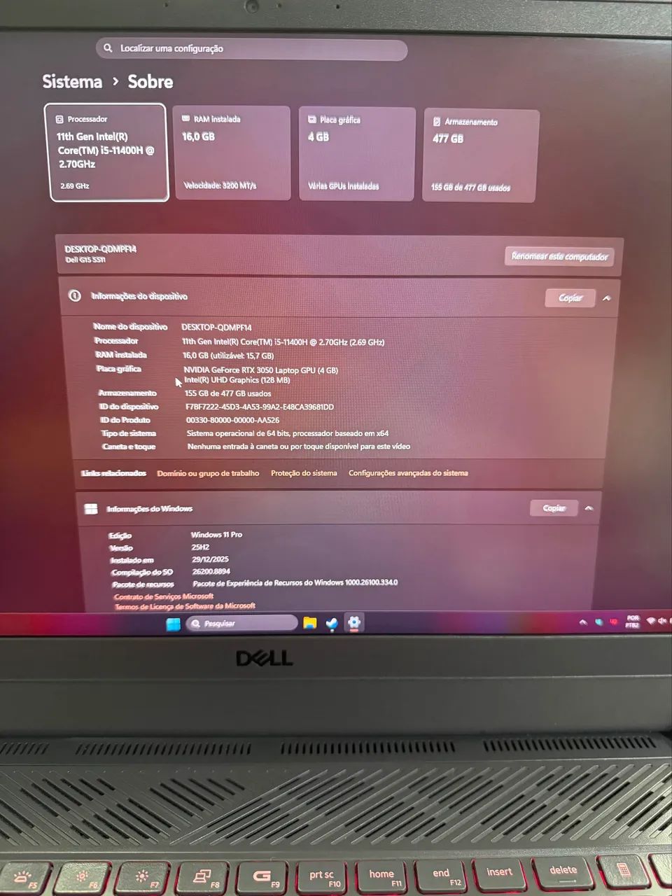 Notebook Dell G15 - Foto 4