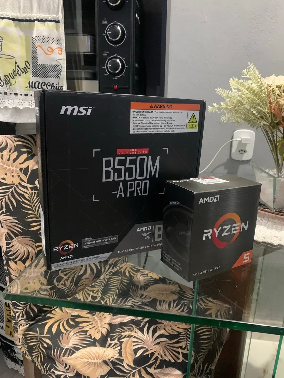 Vendo placa mãe + processador ryzen 5