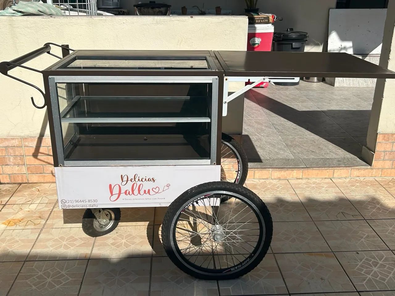 Carrinho para venda de doces 