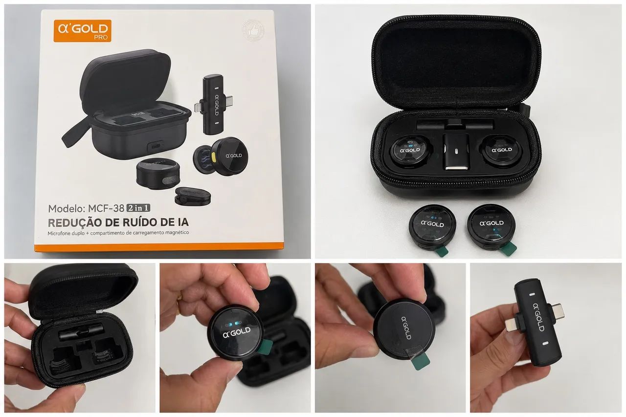 Microfone duplo 