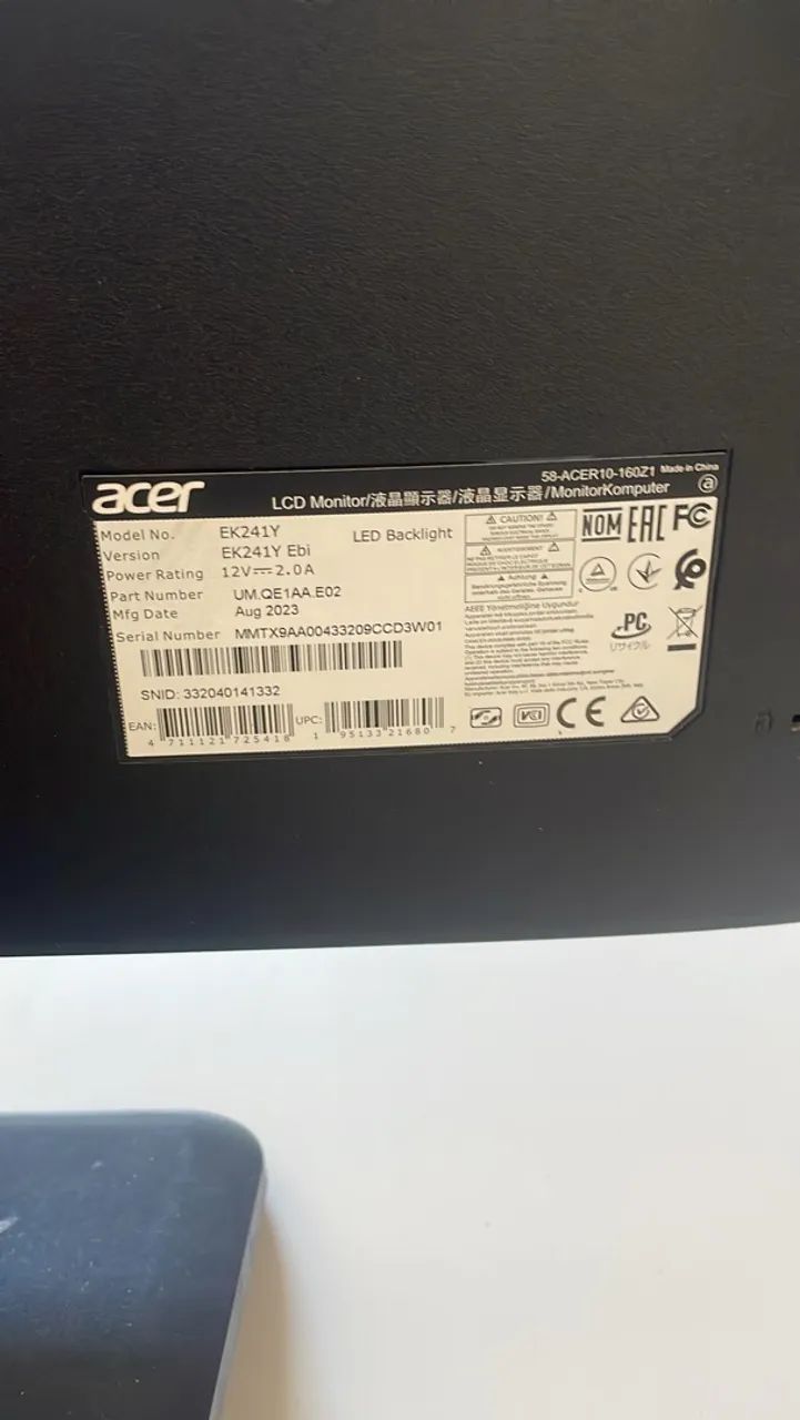 Monitor Acer EK241Y - Foto 3