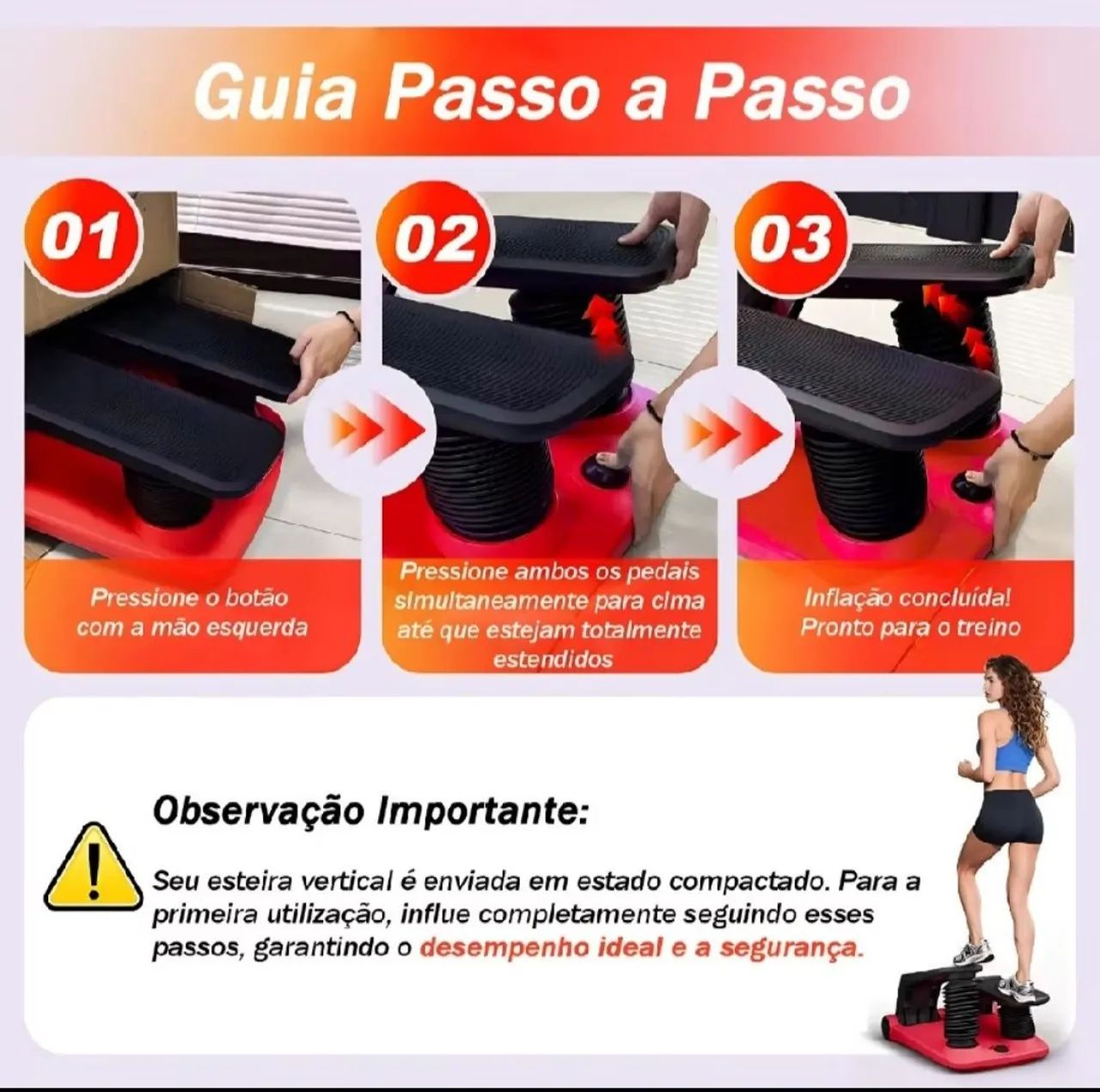 Aparelho de Ginástica Air Climber  - Foto 5