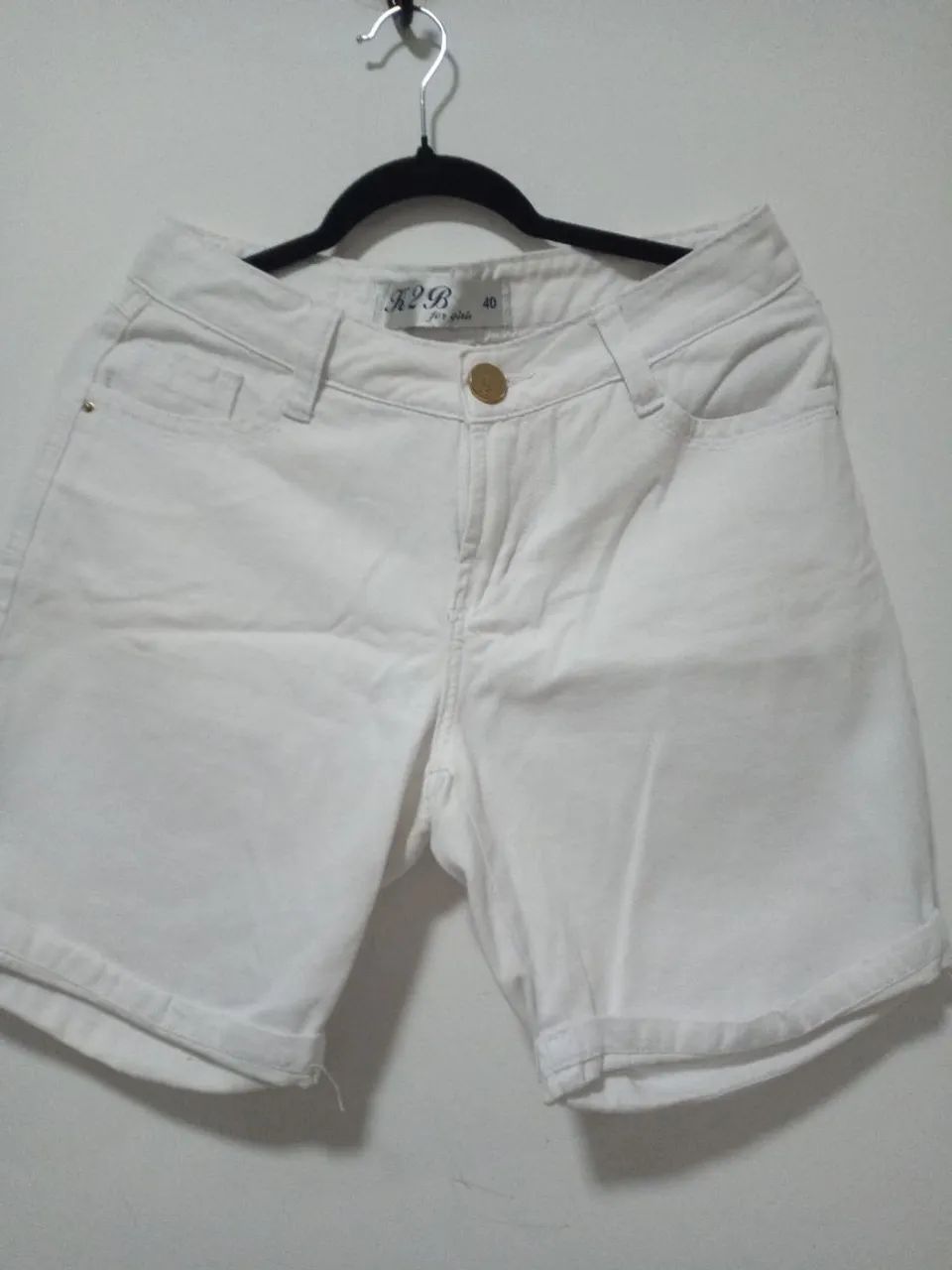 BERMUDA BRANCA FEMININA NÚMERO 38/40