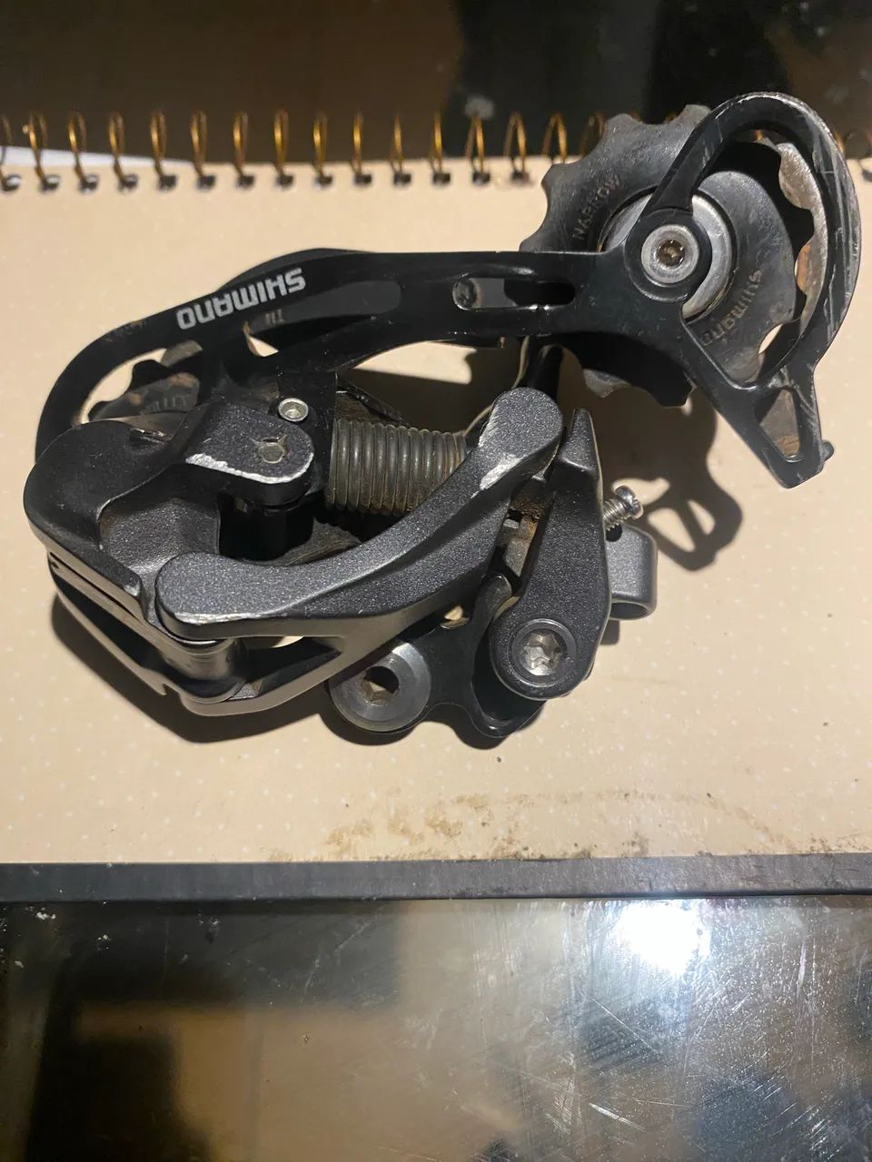 Câmbio traseiro shimano SLX 9 velocidades praticamente zero!! - Foto 4