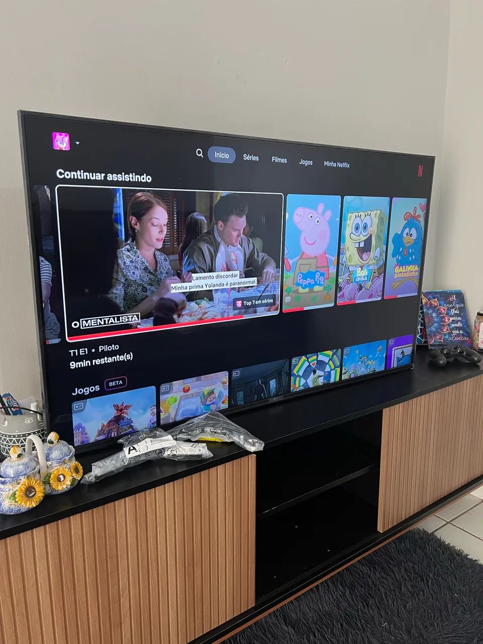 Vendo tv smart 50 polegadas 4k seminova - Foto 5