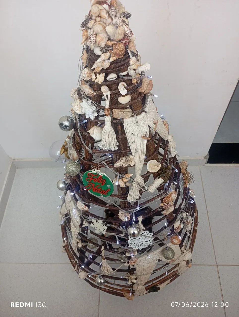 Árvore de Natal em Macramê. - Foto 5