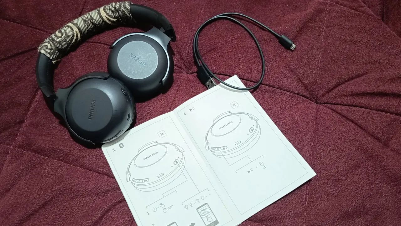 Headphone Philips bluetooth 2000 Series c/ manual, cabo - Foto 3