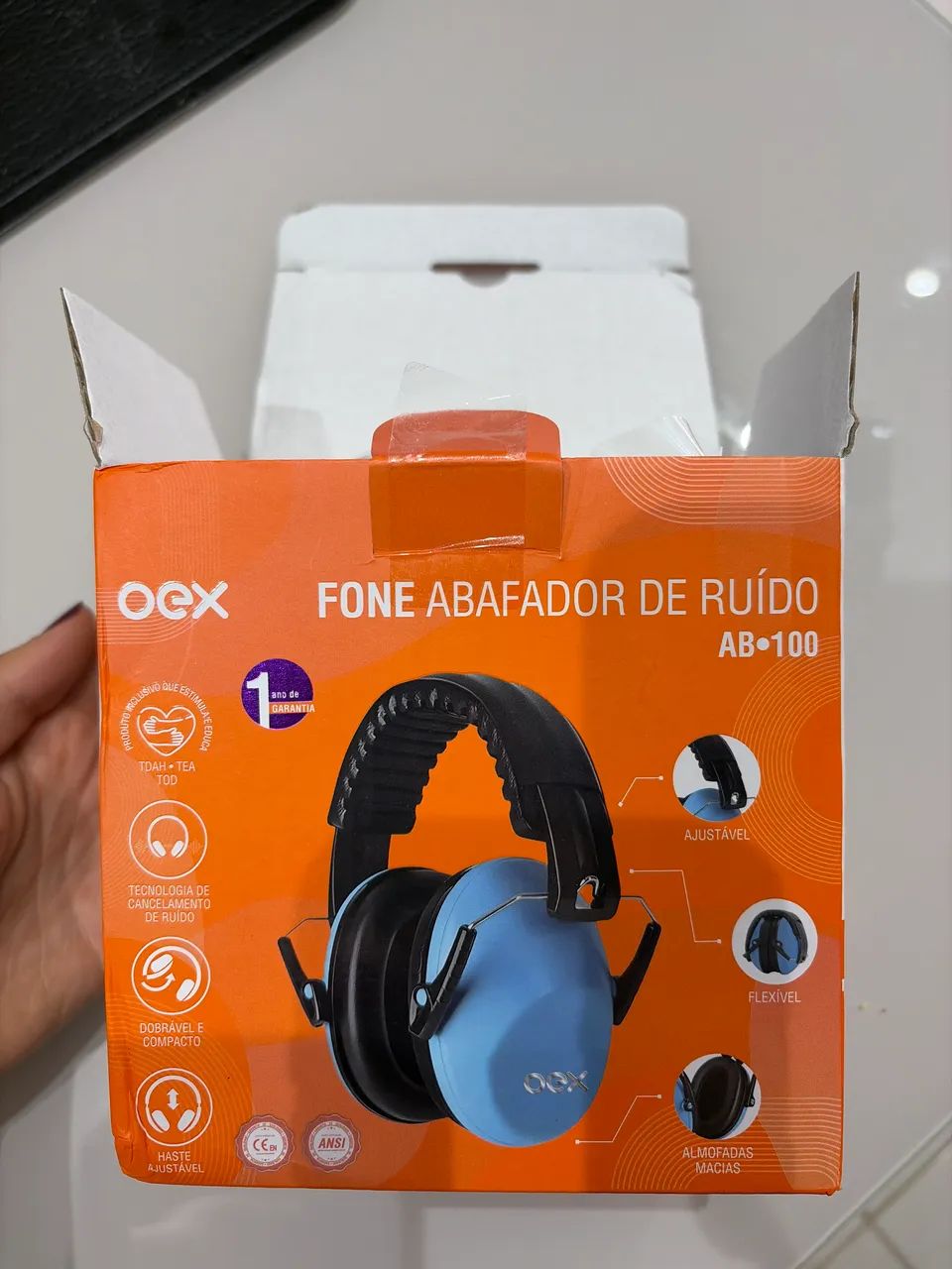 Abafador de ruídos nunca usado
