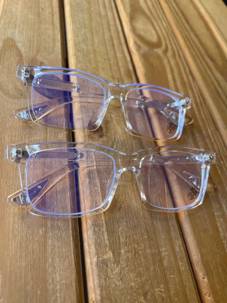 Óculos Chrome Hearts CH03 Transparent - Foto 2