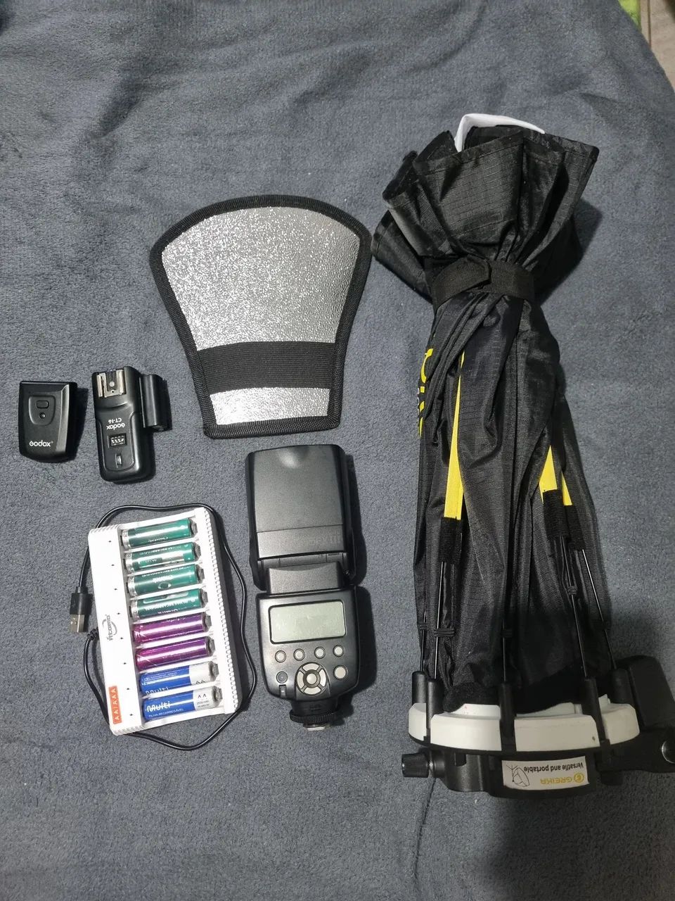 Kit flash+softbox