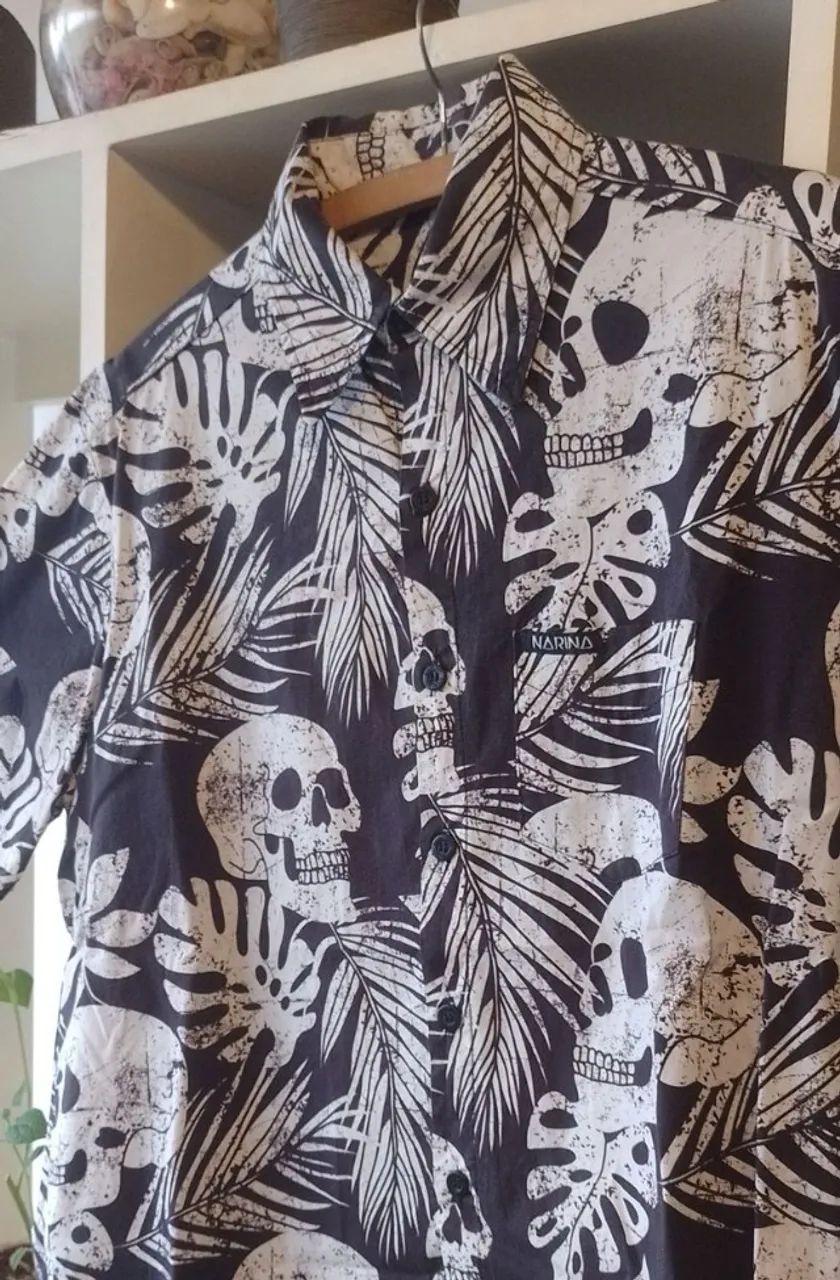 Camisa Narina Floral Skull  - Foto 3
