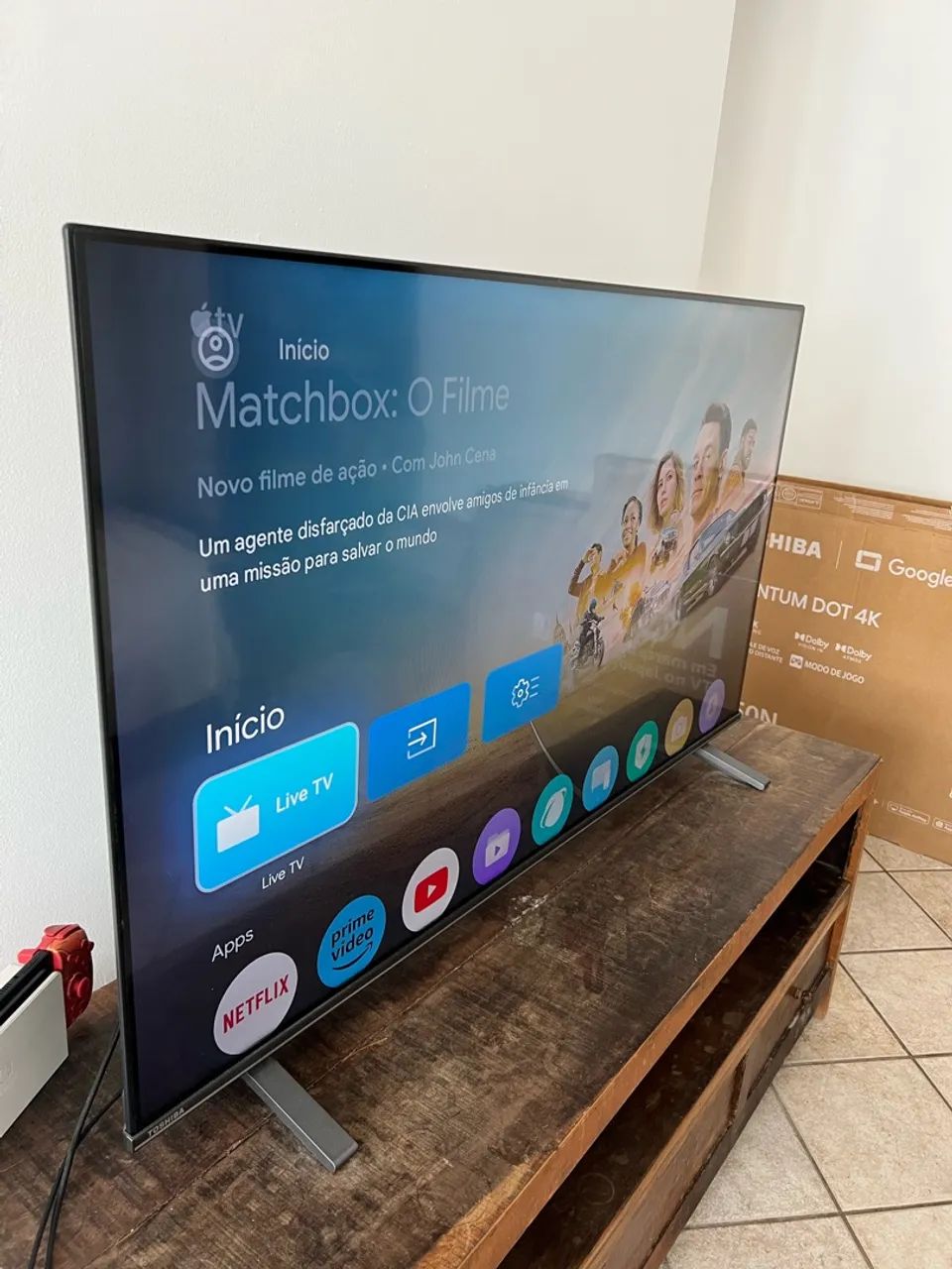 ( PEGO TV MENOR ) SMART TV 55 4K UHD Google TV  - Foto 2