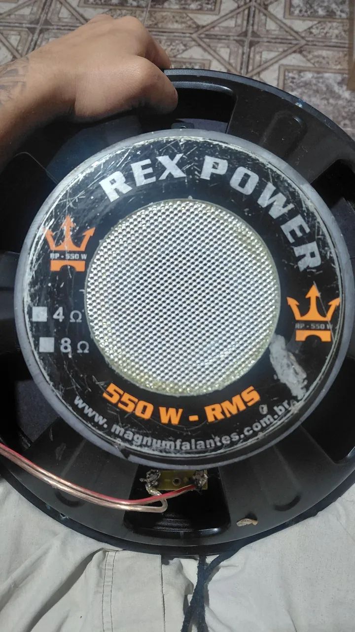  Woofer Magnum Rex Power 15 Polegadas 550w Rms 4 Ohms bobina cor preto - Foto 2