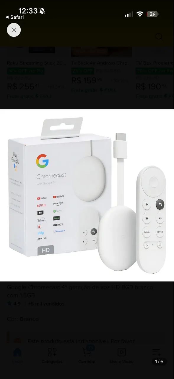 Google chrome cast 