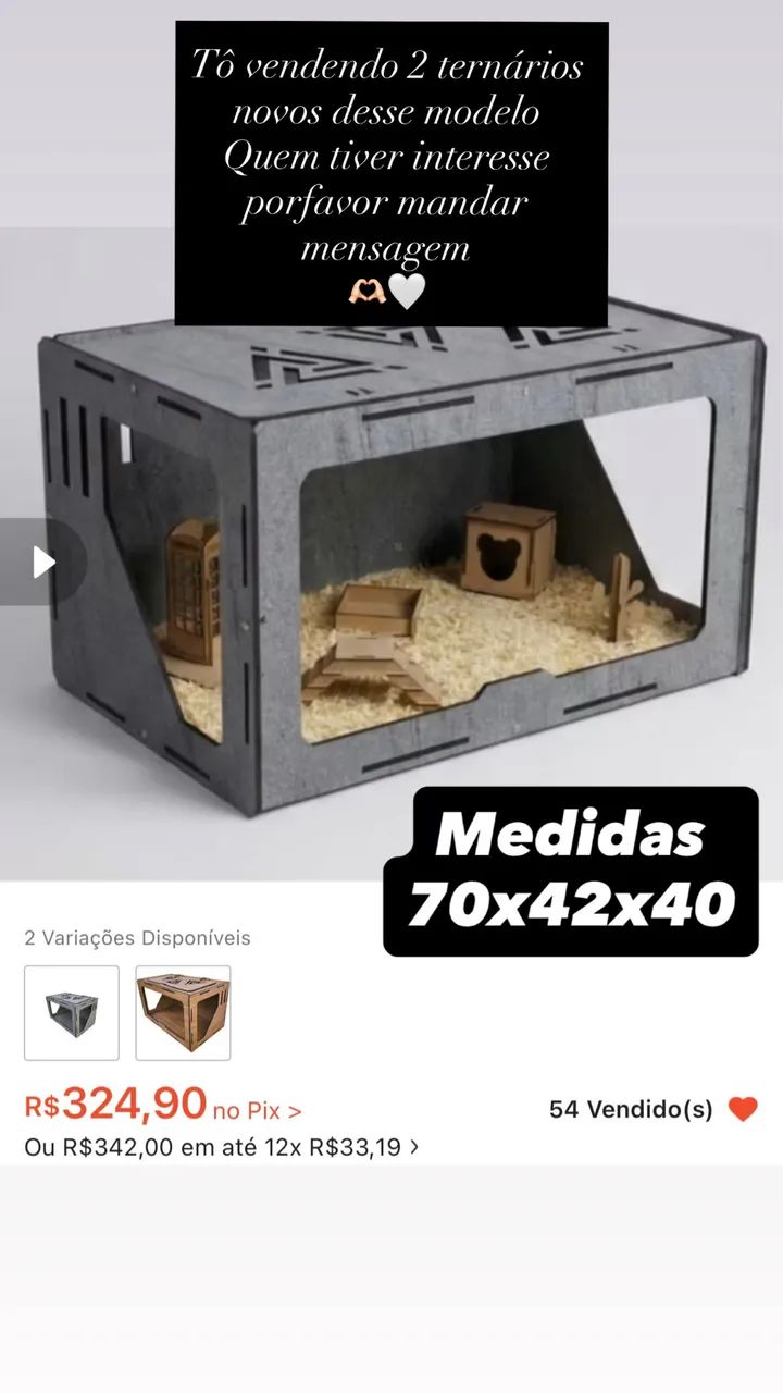 Terrario para roedores 