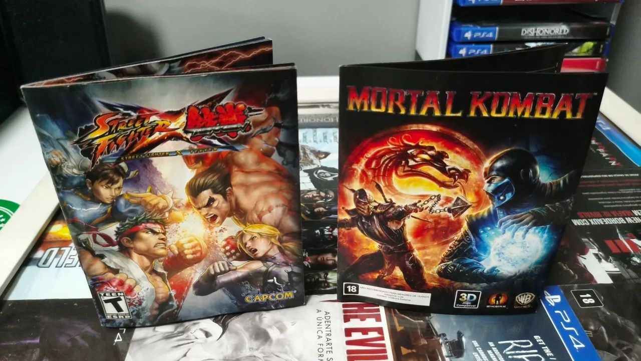 COMBO DE LUTA PREMIUM PS3 - MK KOMPLETE + SF X TEKKEN - Jogos de