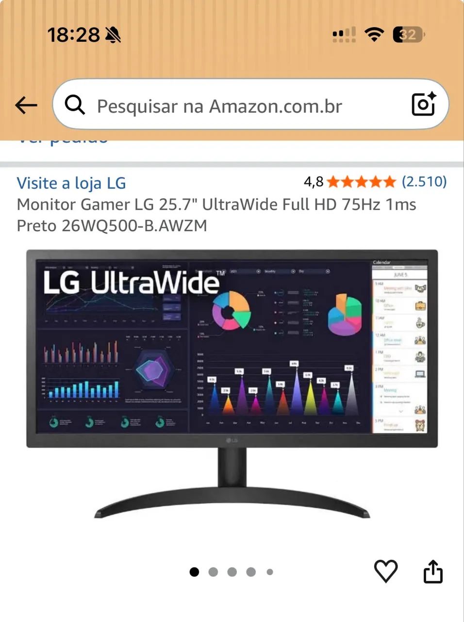 Monitor Gamer LG 25.7?