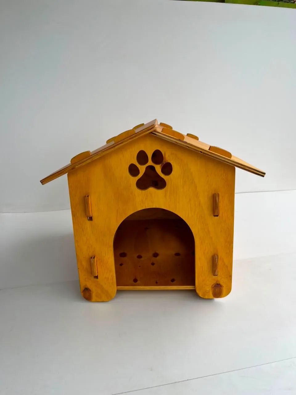 Casinha de cachorro gato hamster - artesanal madeira Casa Comandolli - Foto 2
