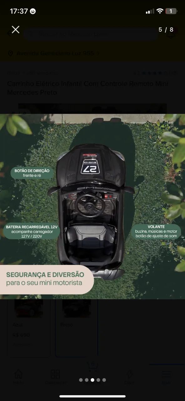 Carrinho elétrico  - Foto 6