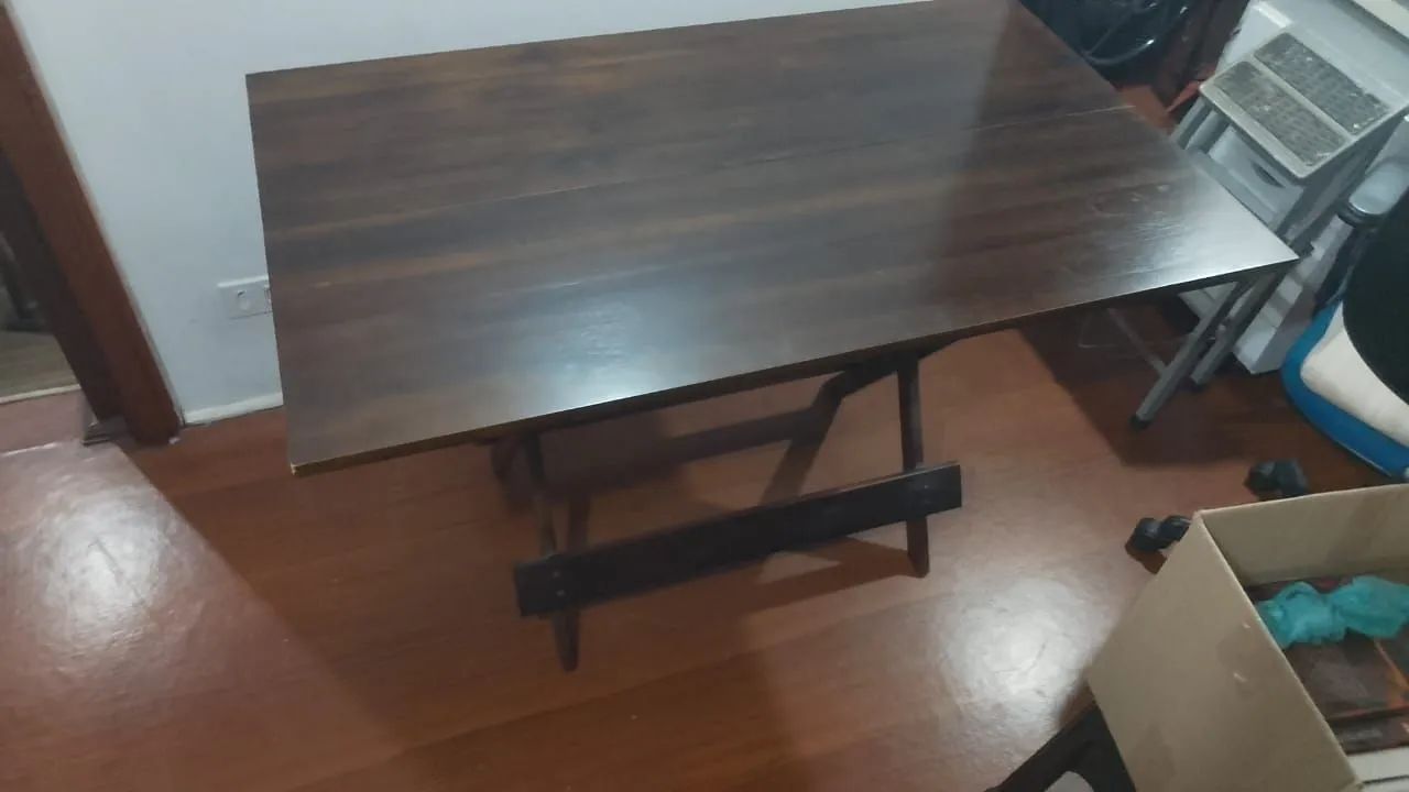 Mesa de jantar madeira dobrável  - Foto 4