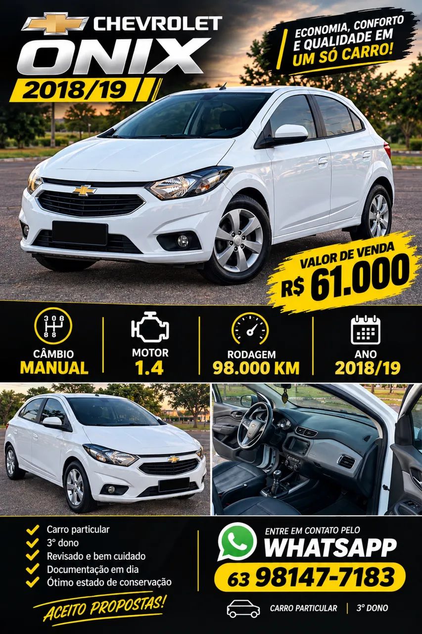 Chevrolet Onix Hatch LT 1.4 8V Flex Mec. 4P 2019 - Foto 2