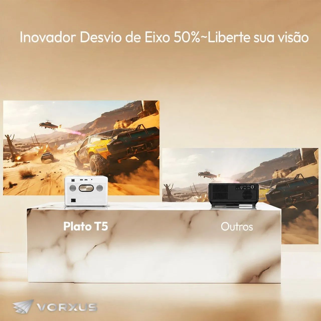 Projetor BYINTEK Plato T5 Max Google TV Oficial + Netflix Full HD 1080P - Foto 3