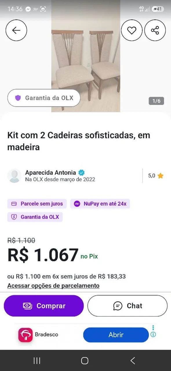 2 cadeiras Harpas/ Leque - Foto 5