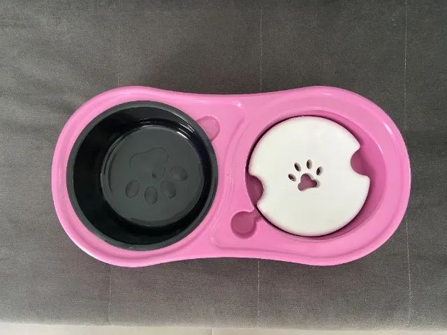 Comedouro para cães - super novo - cor Rosa - Foto 2