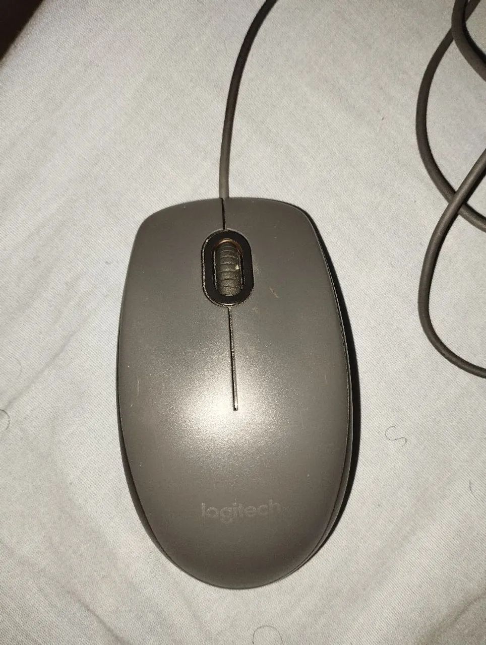 Mouse Logitech M90 com fio USB - Óptico 1000 DPI (usado sem defeito)