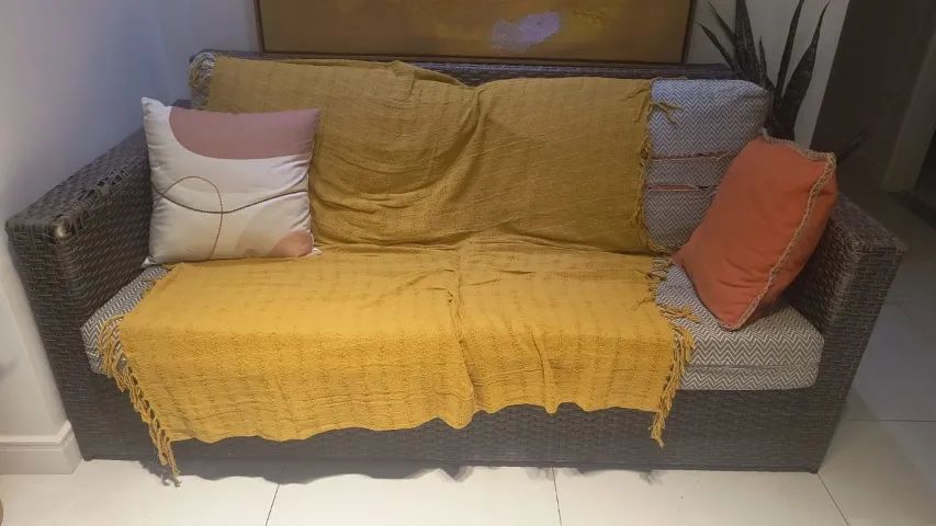 Sofá ideal varanda e área externa 4 lugares . 65569111977857122