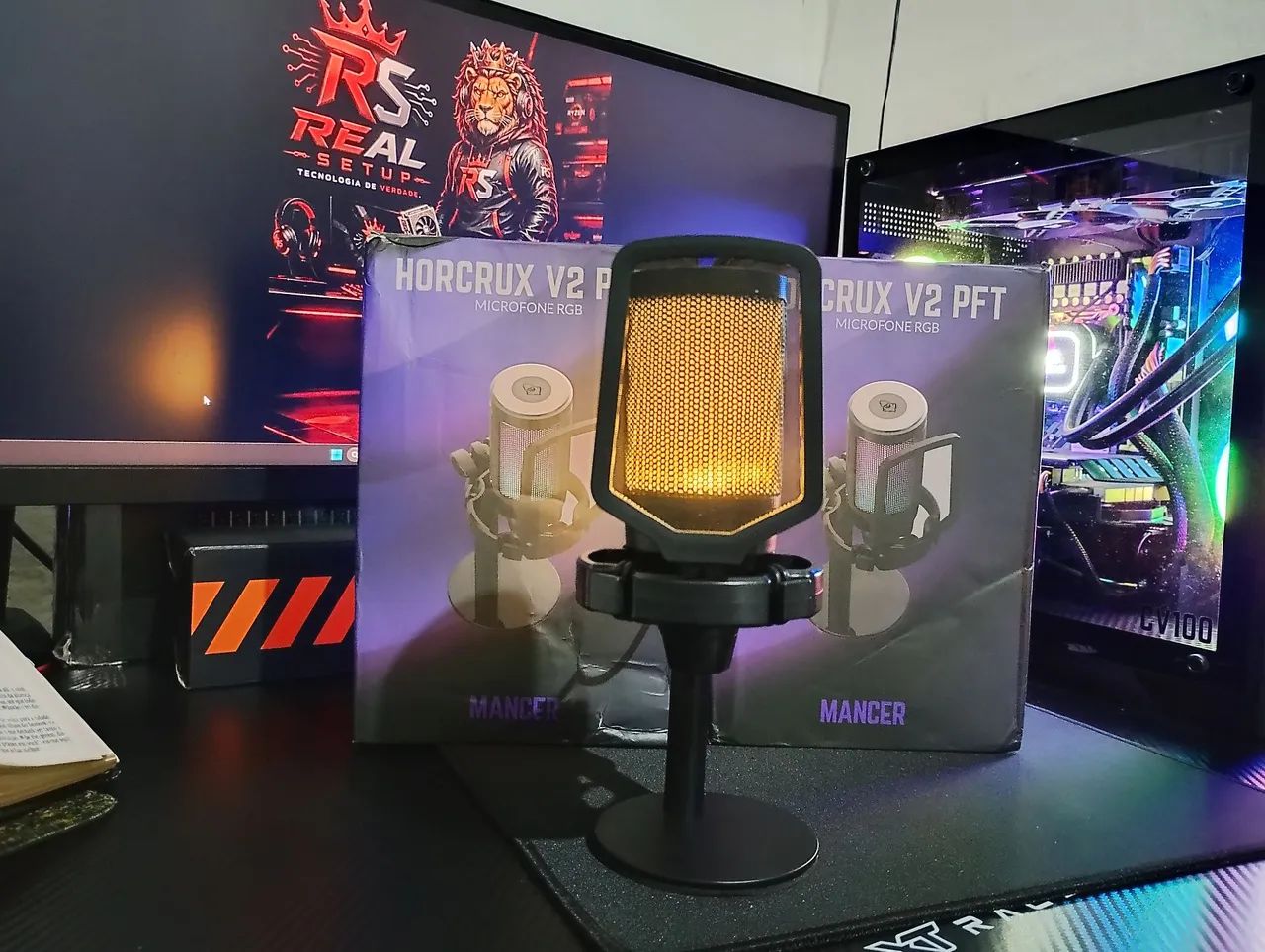 Microfone Mancer Horcrux V2 PFT novo RGB  - Foto 2
