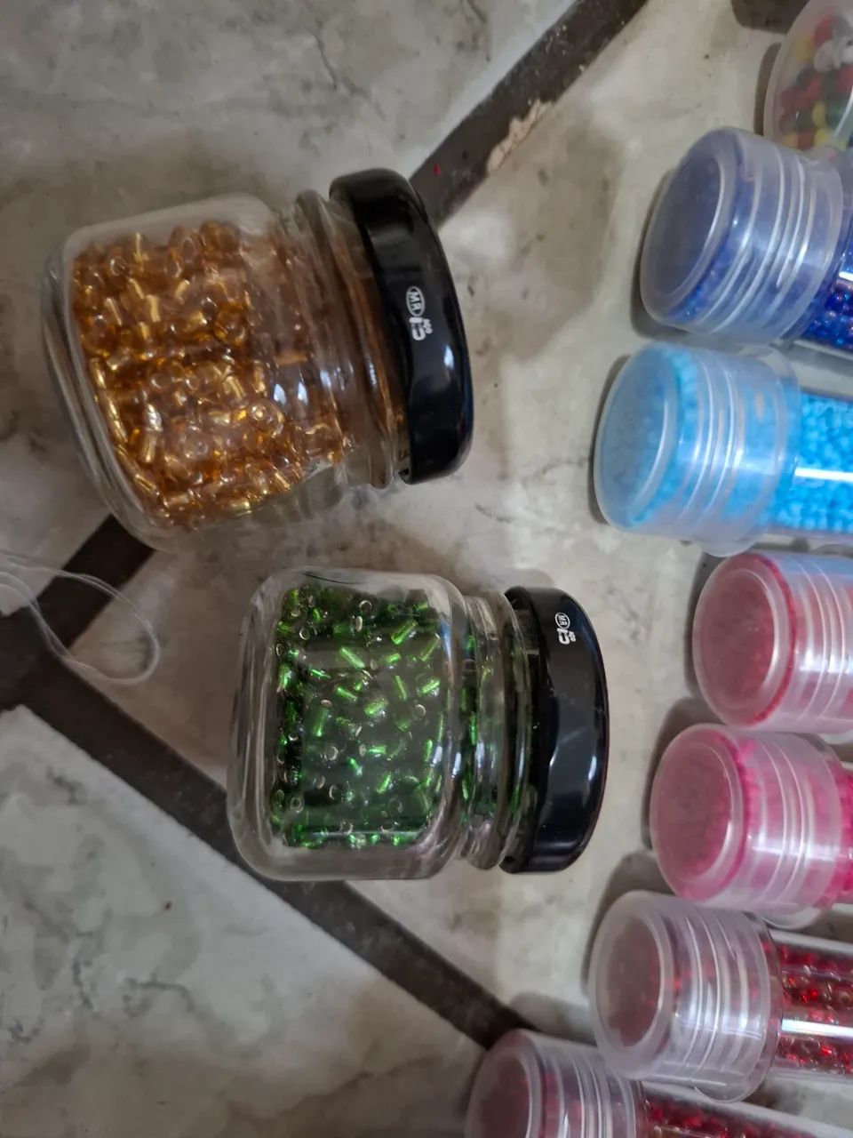 Miçanga jablonex lote a venda total 800g - Foto 3
