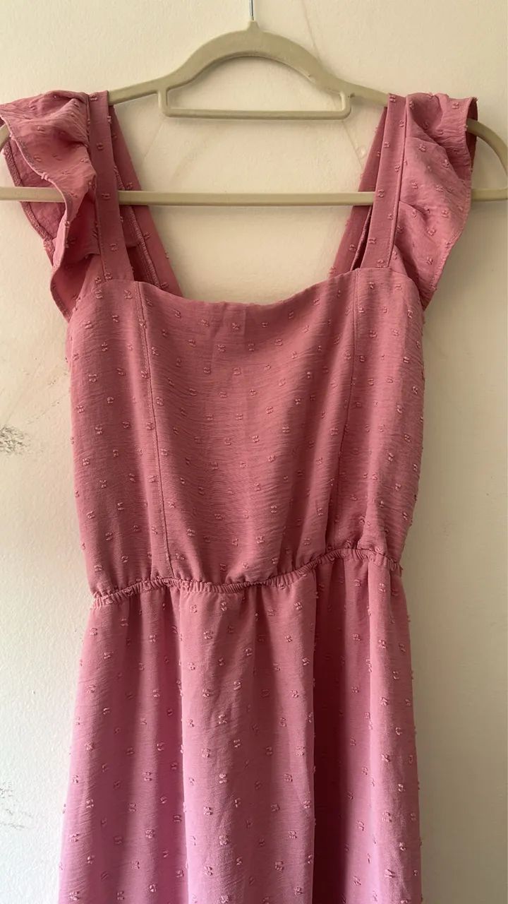 Vestido longo rose  (Tam M) - Foto 3