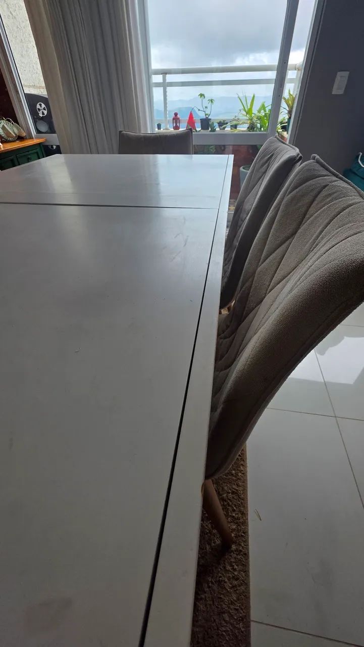 Mesa de jantar branca  - Foto 2