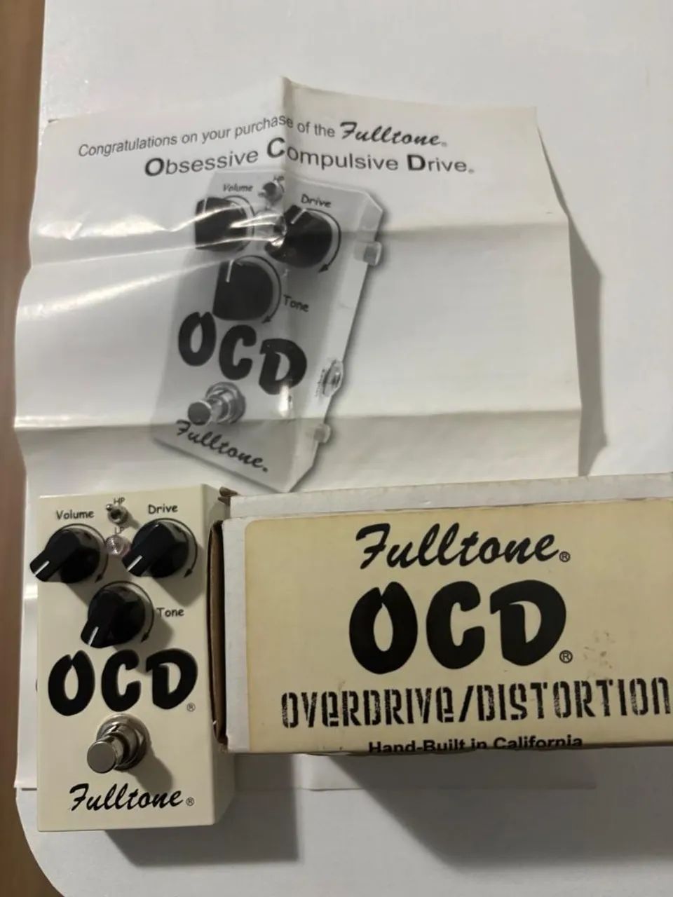 Pedal OCD Fulltone como Novo