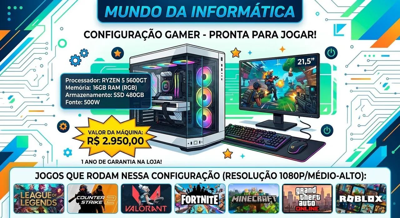 Venda 3 Pc gamers. - Foto 3
