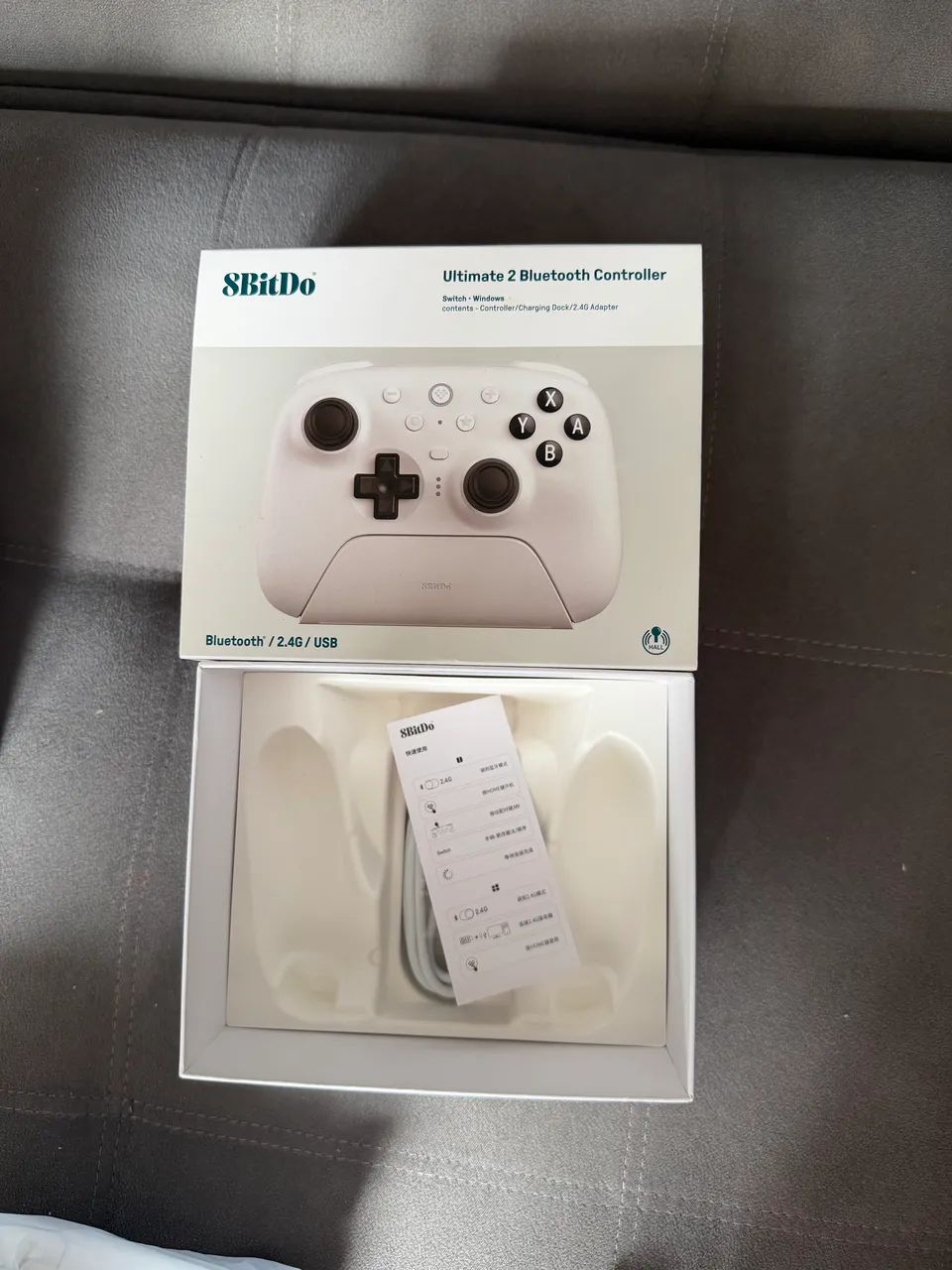 Controle 8BitDo Ultimate 2 Bluetooth com dock - zero, baita gamepad - Foto 4