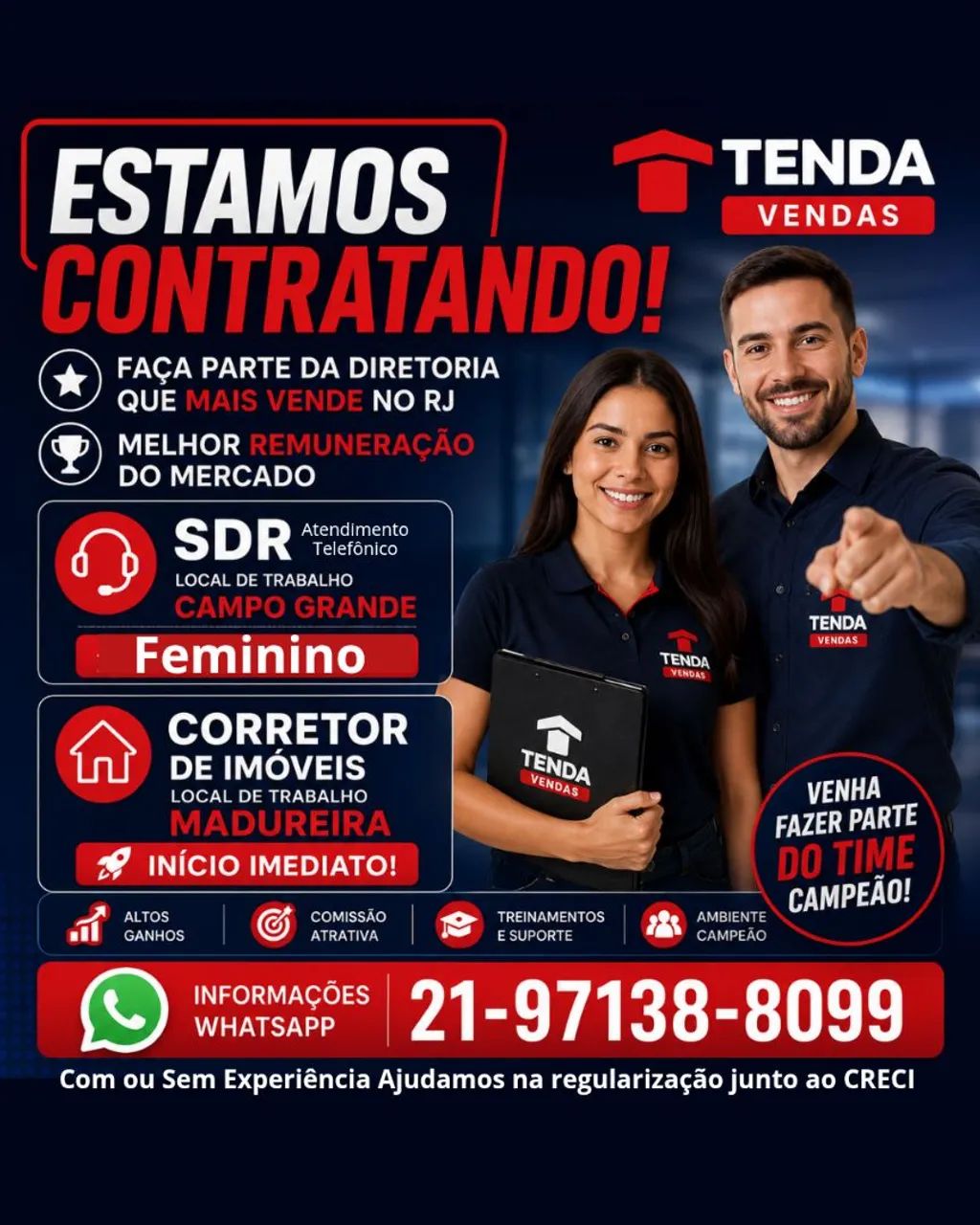 SDR e Vendedor(a) Melhor Remuneração do Mercado 