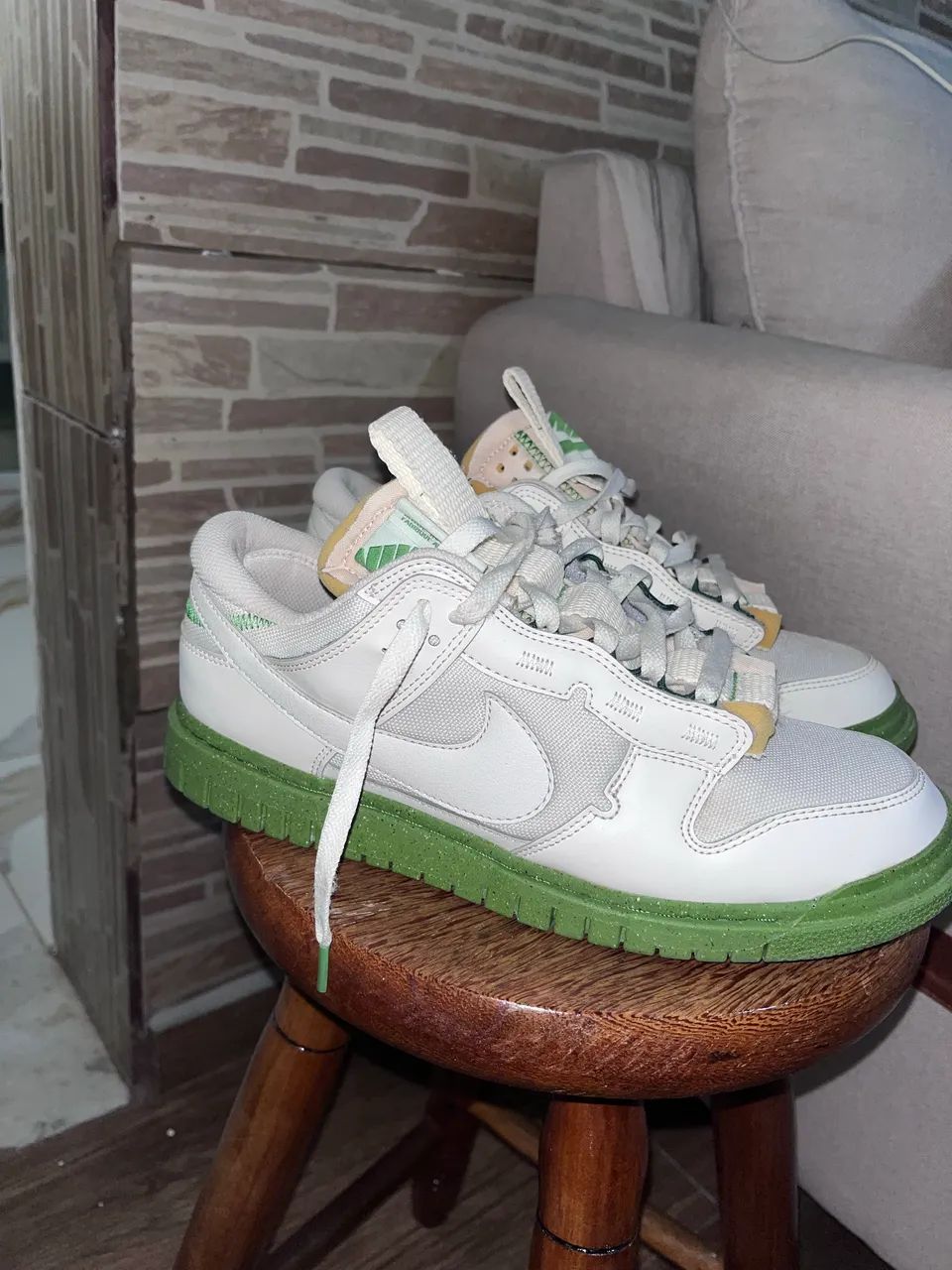 Nike Dunk Low Jumbo sail green 42 - Foto 2