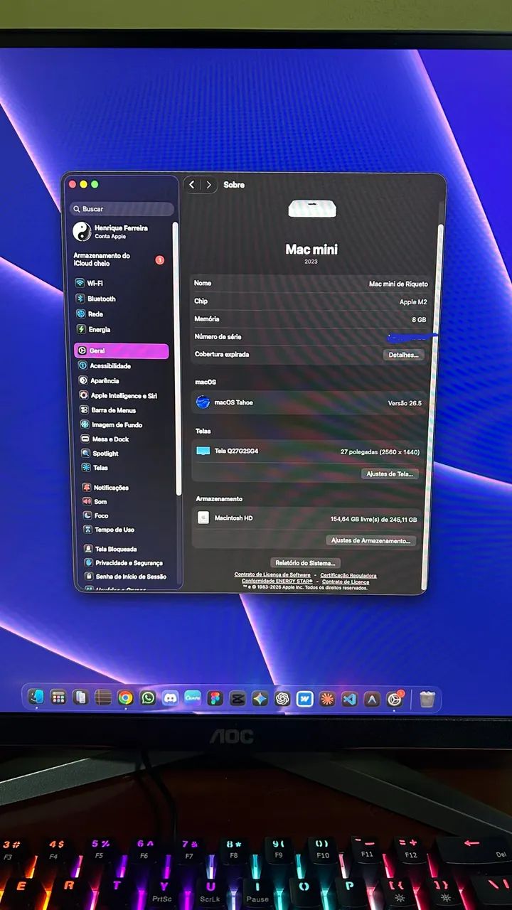 Mac Mini M2 - 2023 | completo  - Foto 3