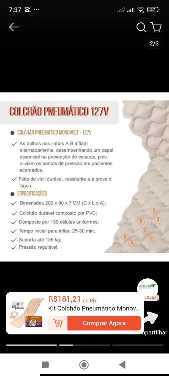 Colchão peuneumatico hospitalar  - Foto 3
