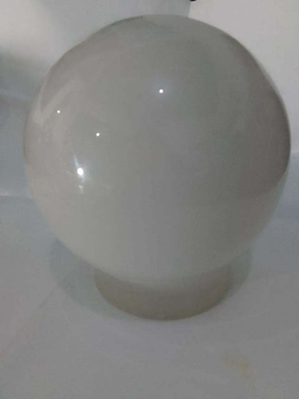  Globo bolinha Em opalina antiga verdadeira redondo tipo bolinha