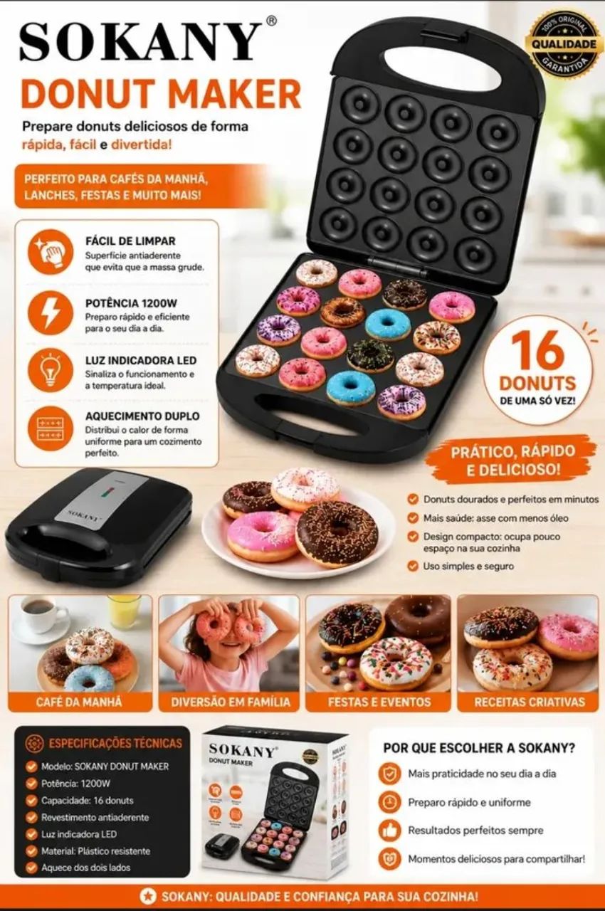 Máquina de mini dunuts com caixa e manual - Foto 2