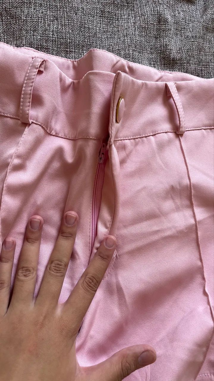 Short alfaiataria rosa  - Foto 5