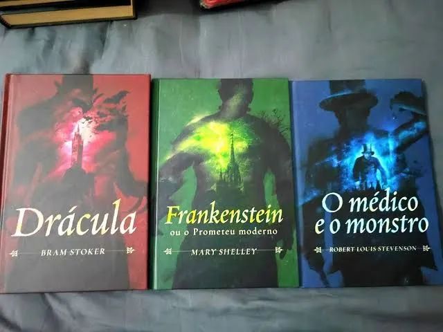 Box- Clássicos do horror- Medico e o Monstros, Dracula e Frankenstein. CAPA DURA. - Foto 3